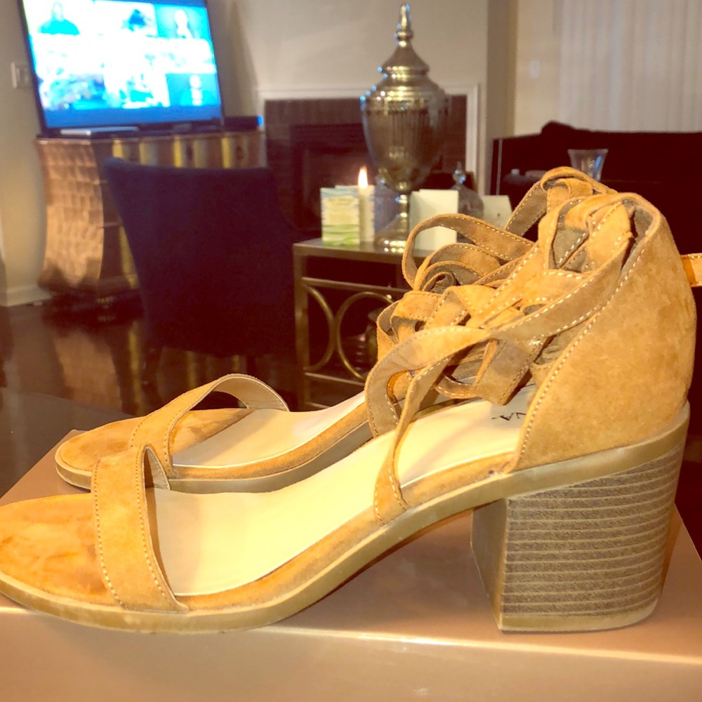 Merona Brown Lace Up Sandals